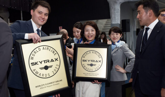 ana all nippon airways celebra los premios de las aerolíneas