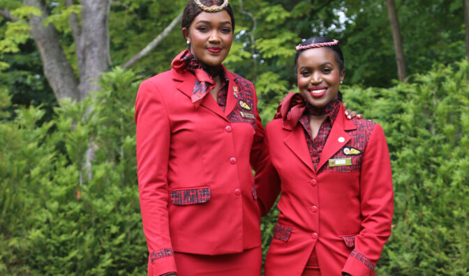 La tripulación de Kenya Airways en los premios mundiales de aerolíneas 2024