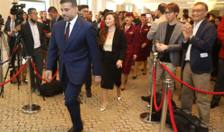 El CEO del Grupo Qatar Airways en los premios mundiales de aerolíneas 2024