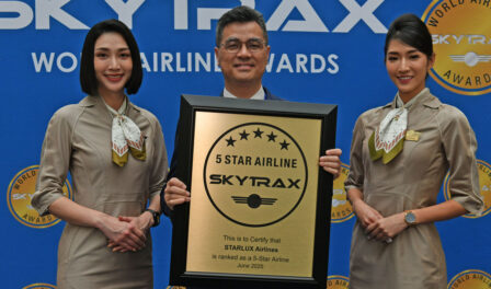 STARLUX Airlines recibe una calificación de 5 estrellas en 2025