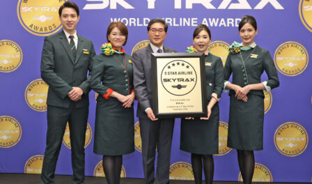 EVA Air recibe la certificación de aerolínea de 5 estrellas