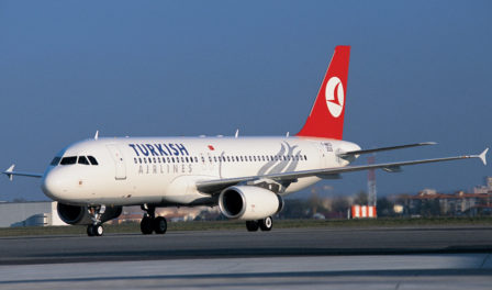 turkish airlines on runway