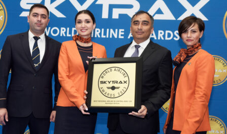 azerbaijan airlines at the world airline awards