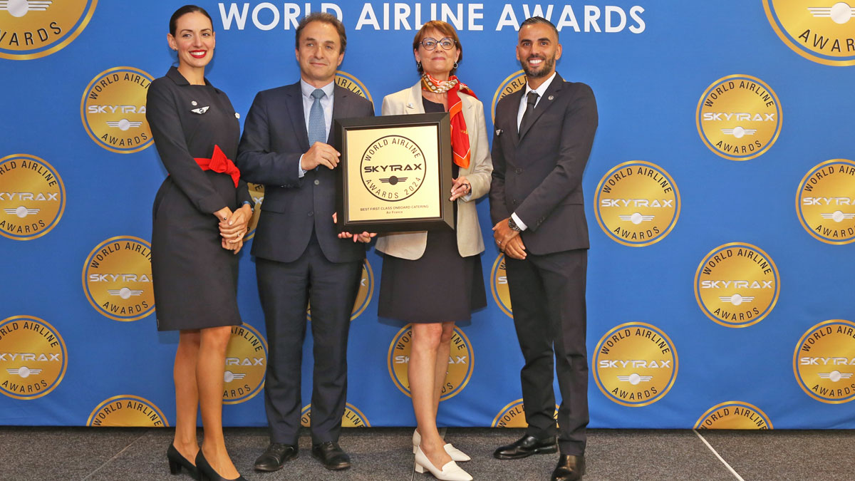 Air France wins award for world's best first class onboard catering