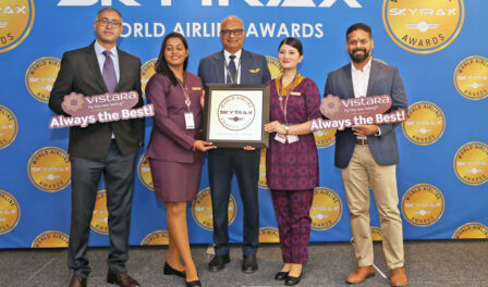 Vistara wins award as best airline in India and South Asia