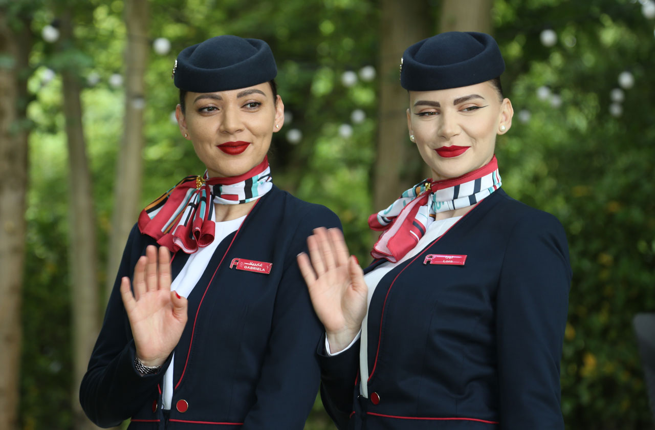 flynas crew at the 2024 world airline awards venue