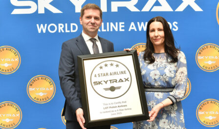 LOT Polish airlines 4 star airline rating 2025