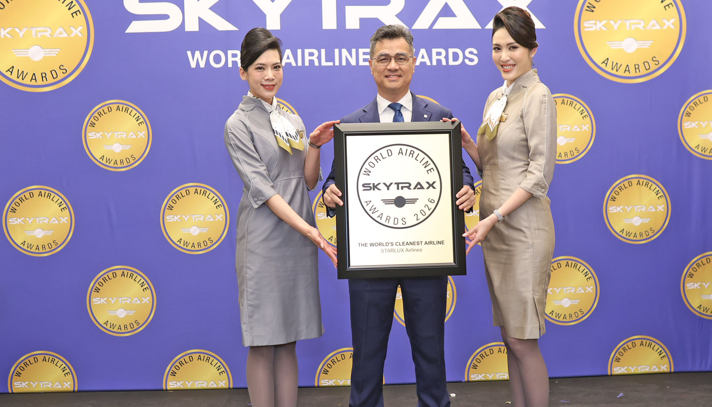 STARLUX airlines wins world's cleanest airline award 2026